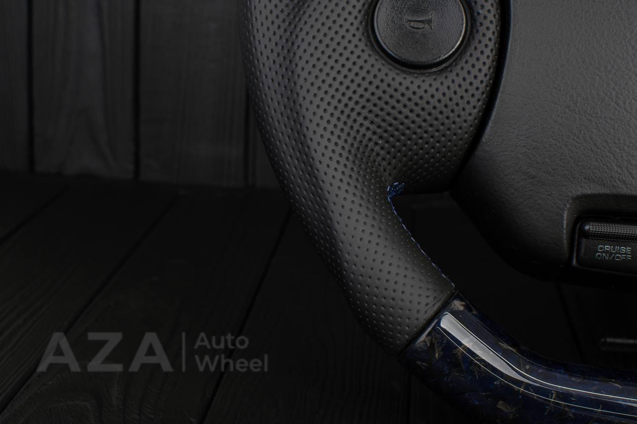 Steering wheel DODGE RAM 1994-1997 Forged blue carbon fiber/Napa italian leather/Blue stripe - Image 17