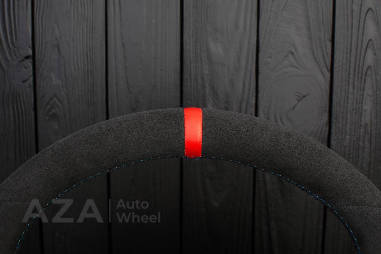 Steering wheel BMW E9X/E8X Alcantara/Red stripe - Image 6