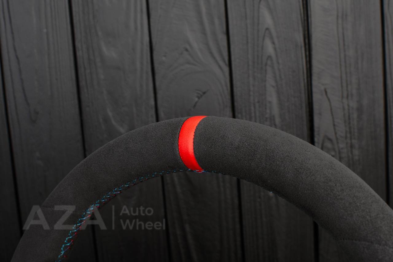 Steering wheel BMW E9X/E8X Alcantara/Red stripe - Image 9