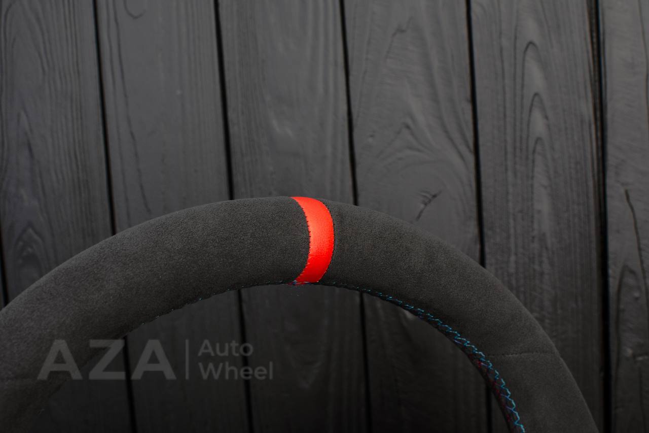 Steering wheel BMW E9X/E8X Alcantara/Red stripe - Image 11