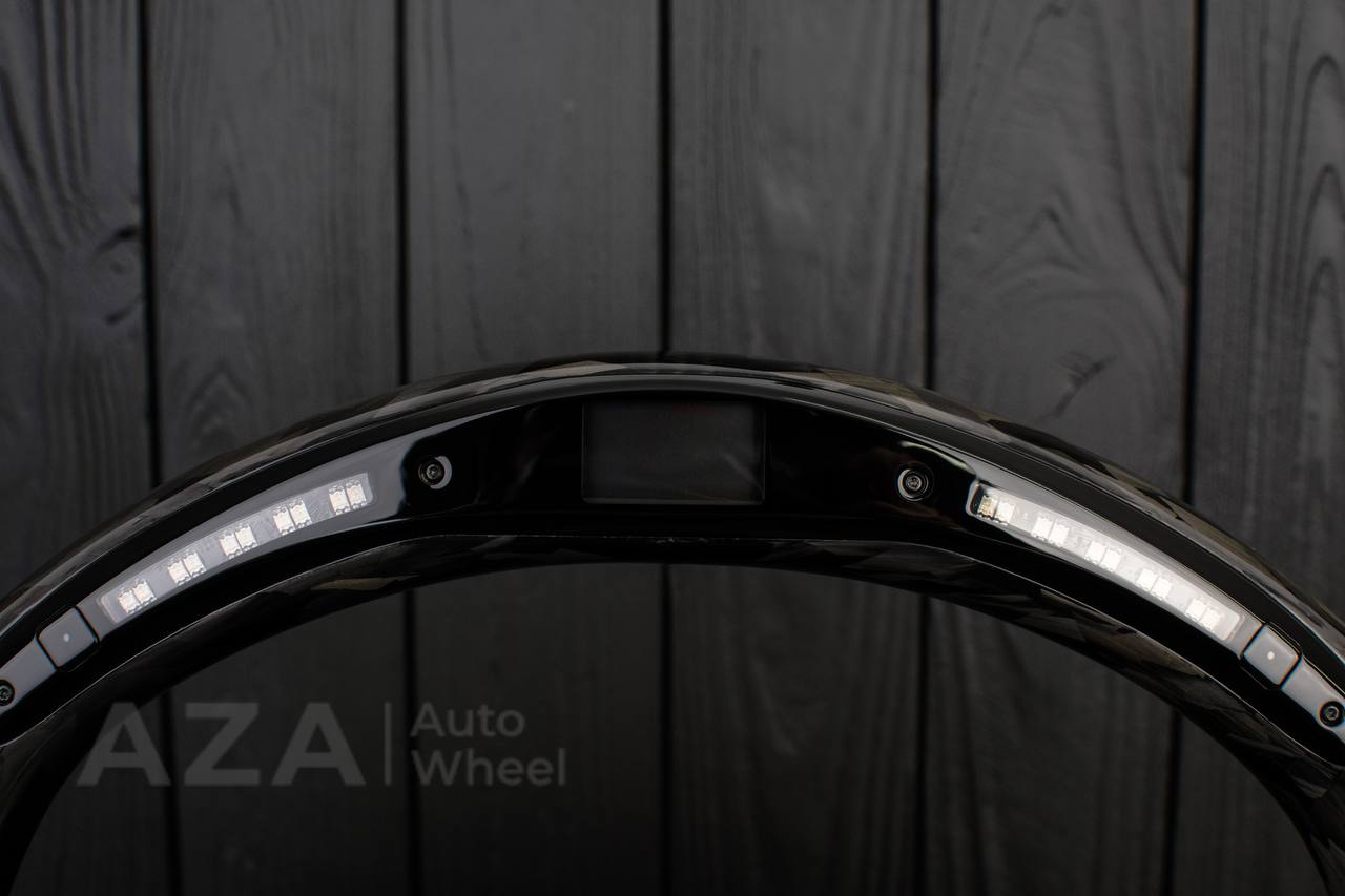Steering wheel 2006-2011 Corvette C6 Forged carbon fiber/Perforated leather/Led screen - Image 6