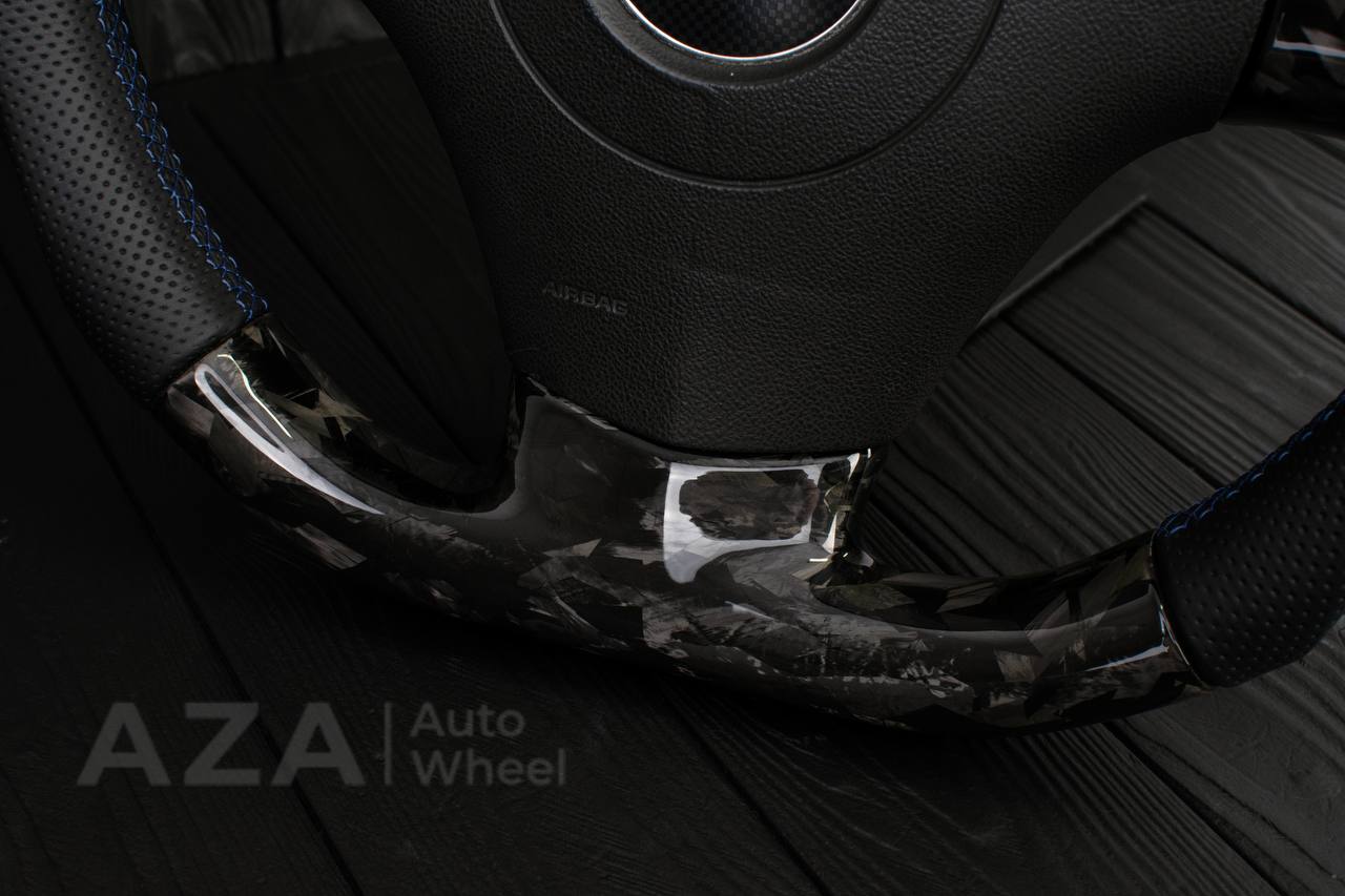 Steering wheel 2006-2011 Corvette C6 Forged carbon fiber/Perforated leather/Led screen - Image 9