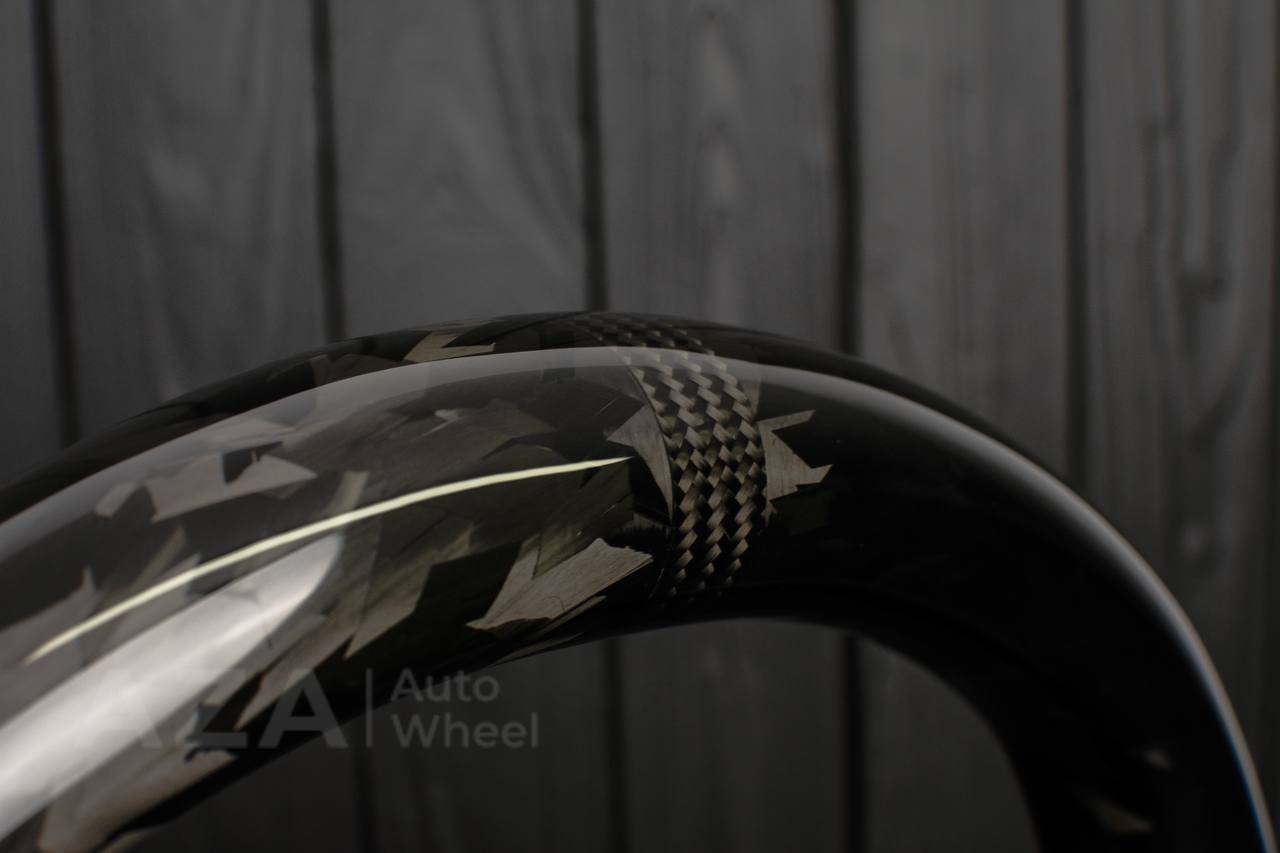 Steering wheel 2006-2011 Corvette C6 Forged carbon fiber/Perforated leather/Led screen - Image 13
