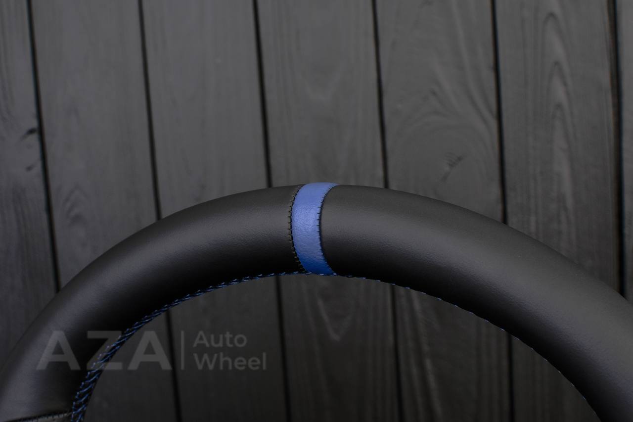 Steering wheel 2020+ TOYOTA SUPRA A90/A91+ Napa/Perforated leather/Blue stripe - Image 5