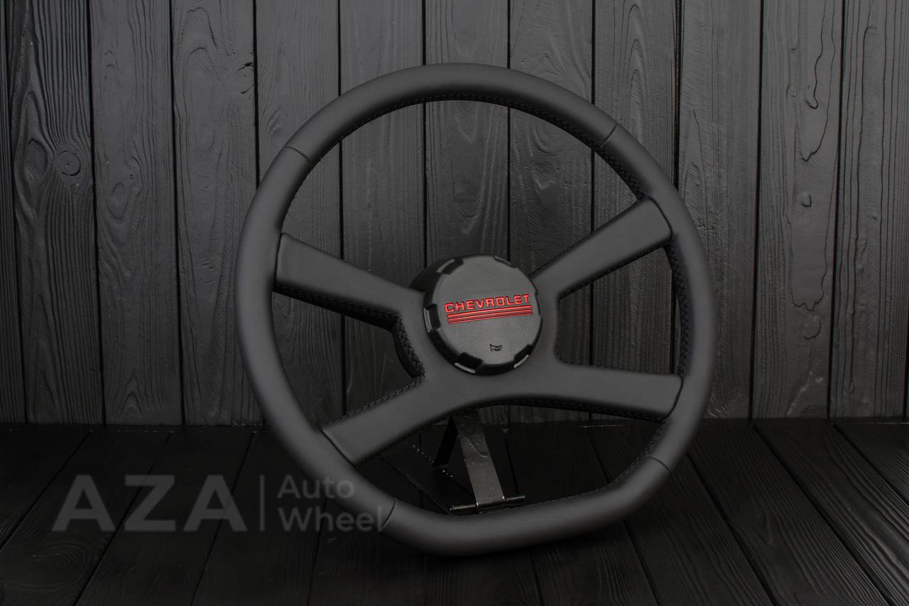 Steering wheel GM, OBS Silverado (1988-1994) Custom shape Napa (can be any color stitch) - Image 3