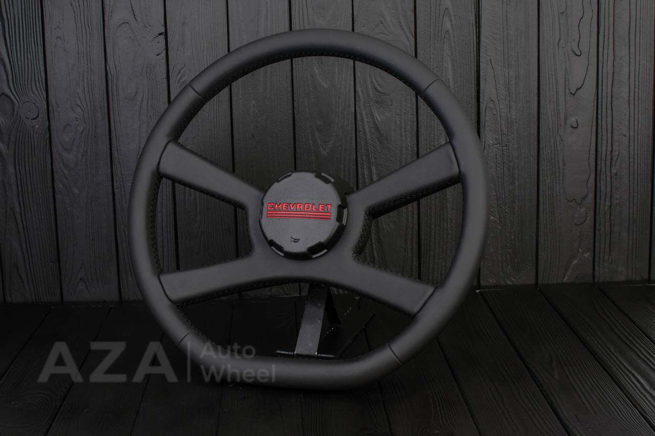 Steering wheel GM, OBS Silverado (1988-1994) Custom shape Napa (can be any color stitch) - Image 4