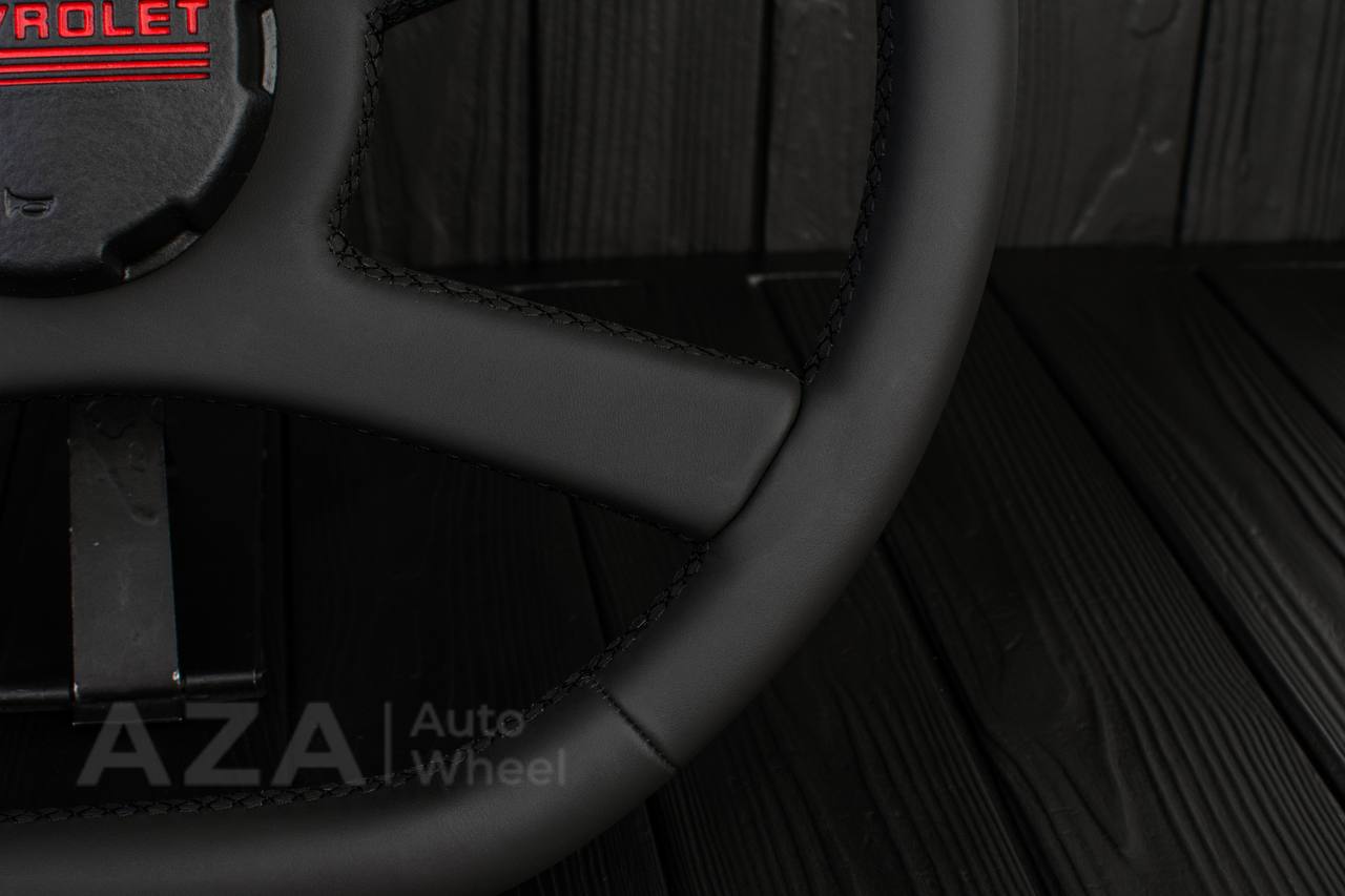Steering wheel GM, OBS Silverado (1988-1994) Custom shape Napa (can be any color stitch) - Image 7
