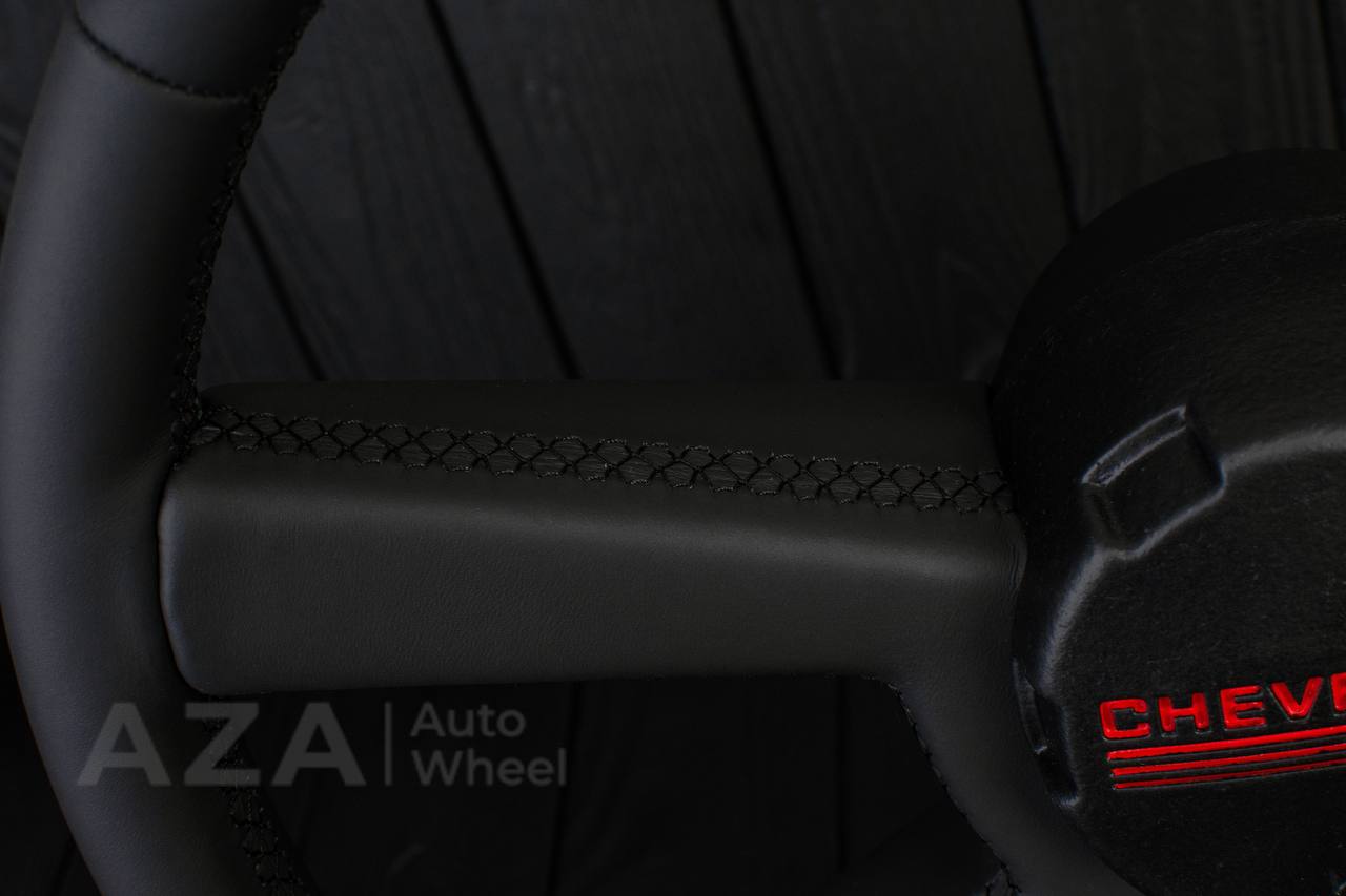 Steering wheel GM, OBS Silverado (1988-1994) Custom shape Napa (can be any color stitch) - Image 9