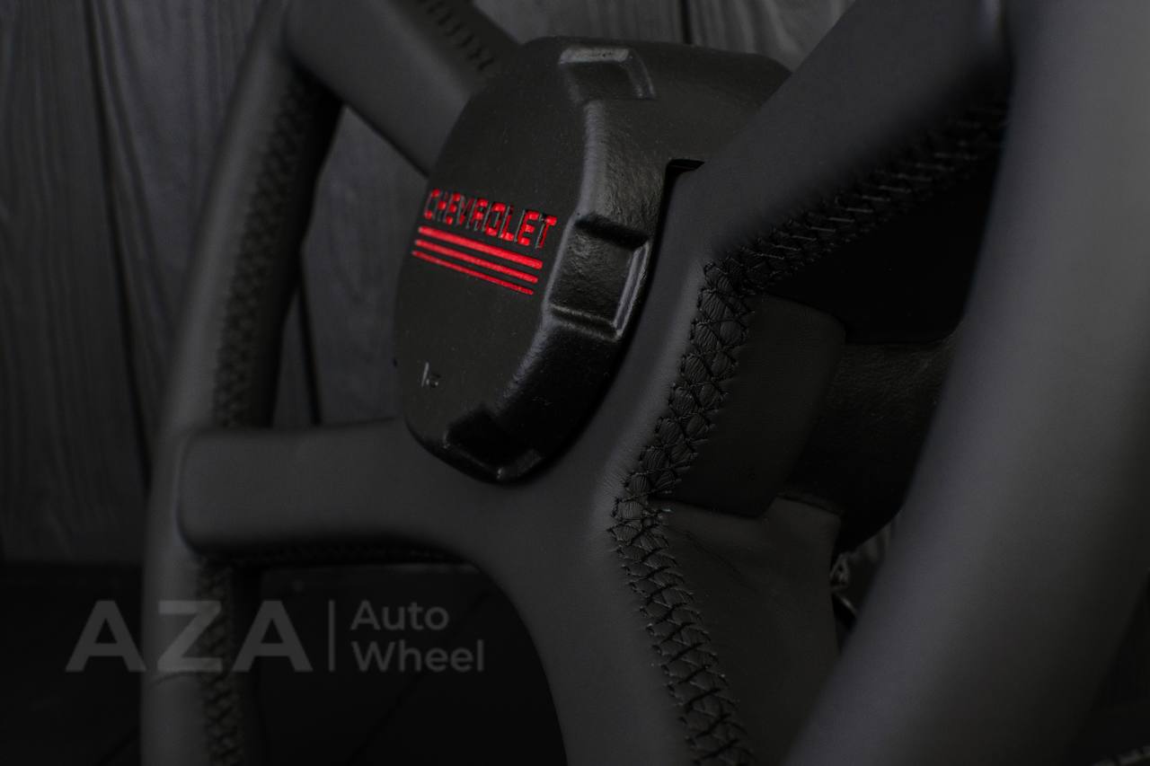 Steering wheel GM, OBS Silverado (1988-1994) Custom shape Napa (can be any color stitch) - Image 10