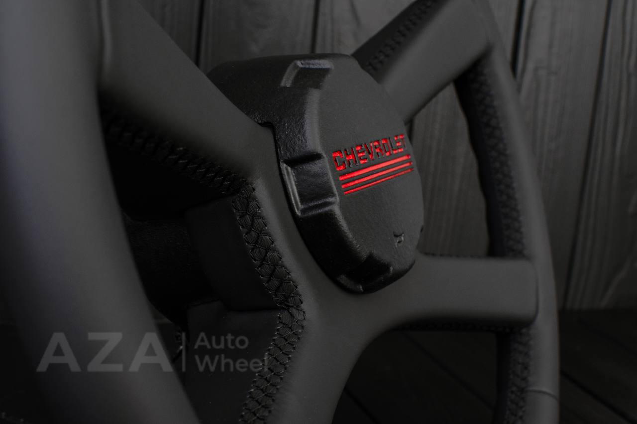 Steering wheel GM, OBS Silverado (1988-1994) Custom shape Napa (can be any color stitch) - Image 12