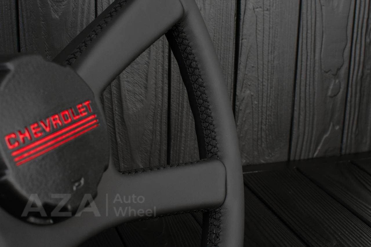 Steering wheel GM, OBS Silverado (1988-1994) Custom shape Napa (can be any color stitch) - Image 15