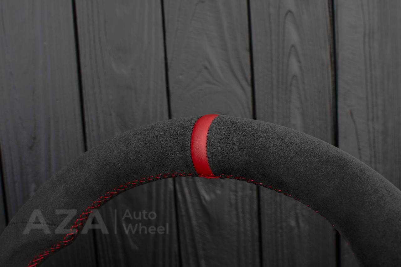 Steering Wheel Dodge Ram Dakota 2nd Gen 1998-2002 Alcantara/Red stripe (can be any color) - Image 4
