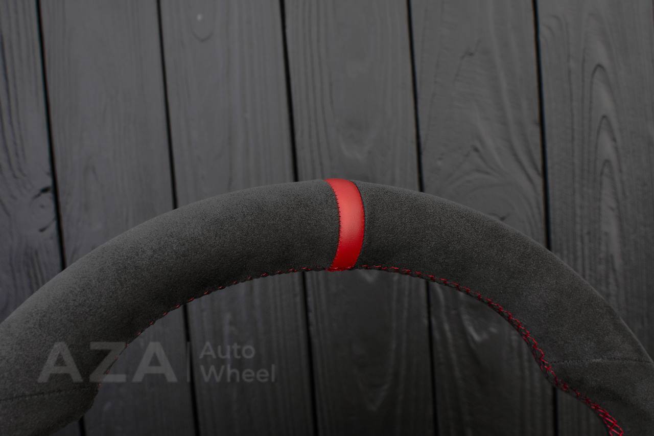 Steering Wheel Dodge Ram Dakota 2nd Gen 1998-2002 Alcantara/Red stripe (can be any color) - Image 5