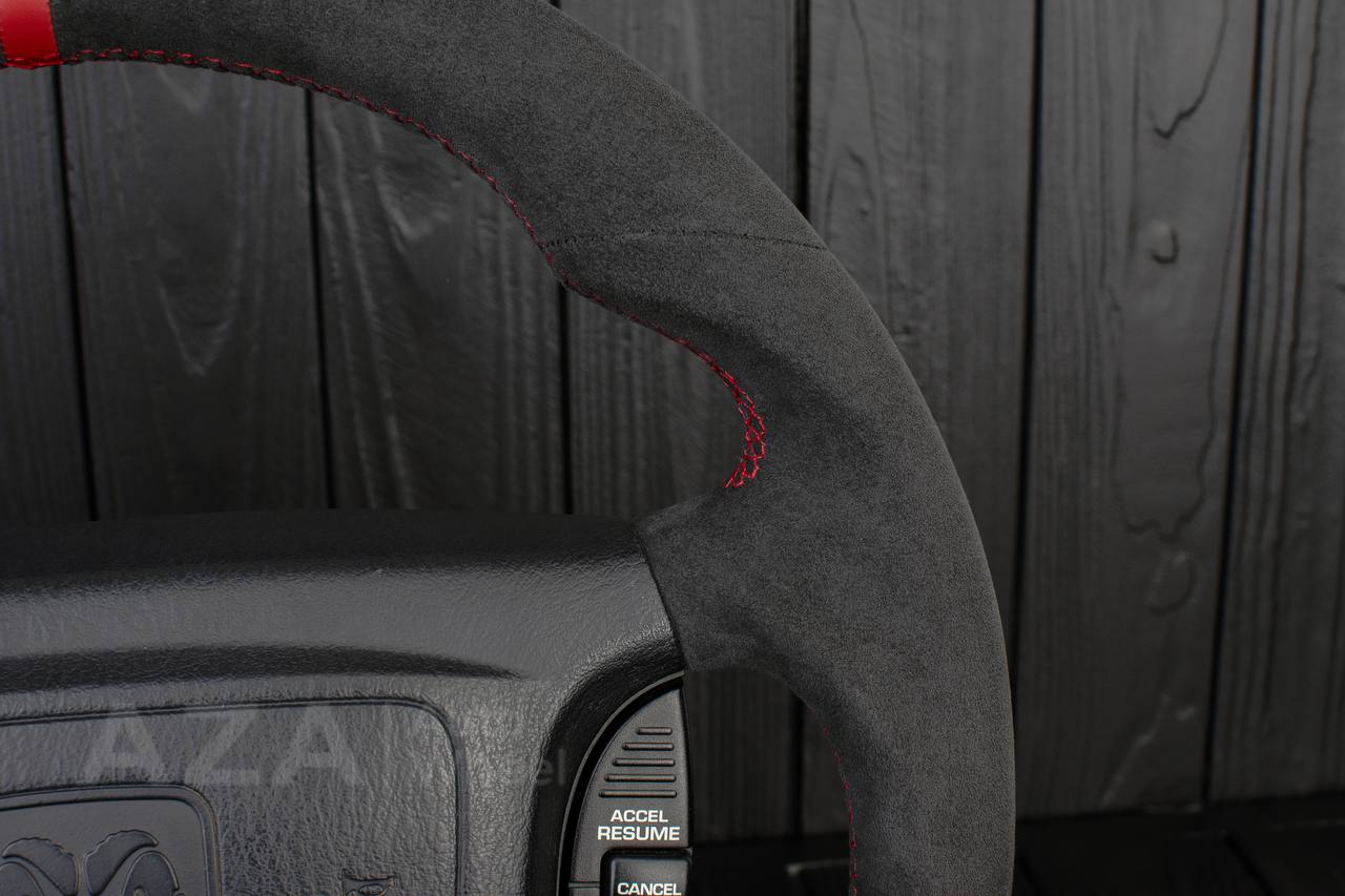 Steering Wheel Dodge Ram Dakota 2nd Gen 1998-2002 Alcantara/Red stripe (can be any color) - Image 10