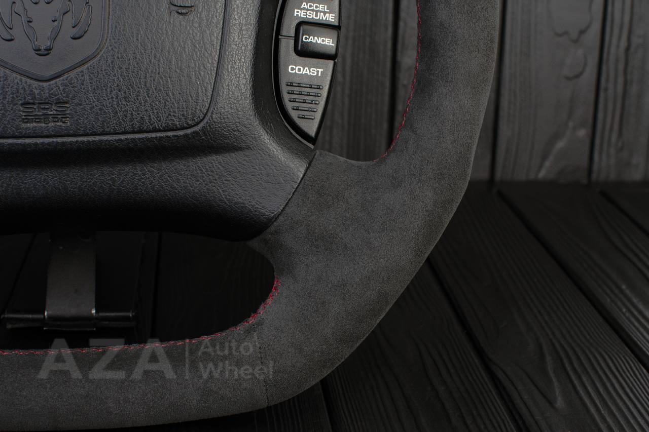 Steering Wheel Dodge Ram Dakota 2nd Gen 1998-2002 Alcantara/Red stripe (can be any color) - Image 12