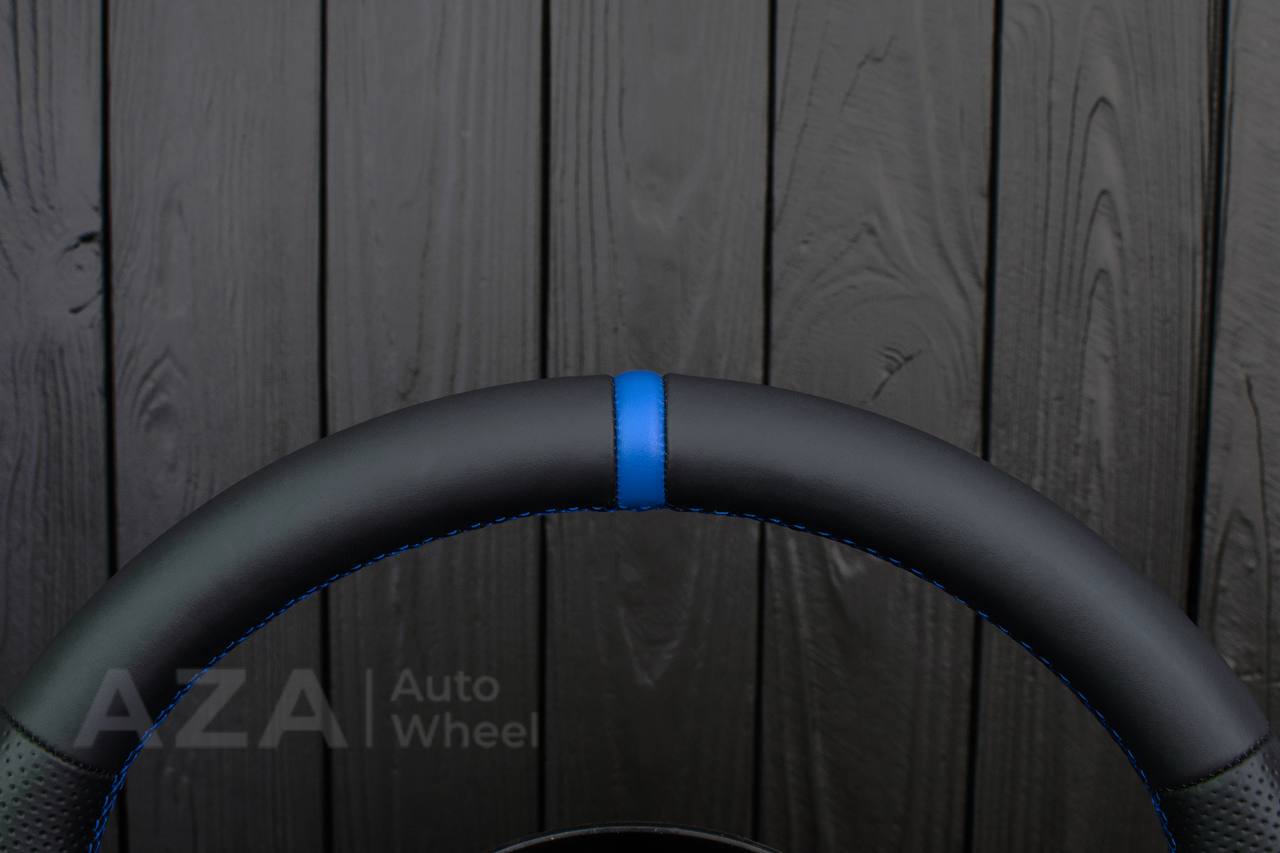 Steering wheel Dodge viper GEN2/3/4 Napa/Perforated leather/Blue stripe (can be any color) - Image 4