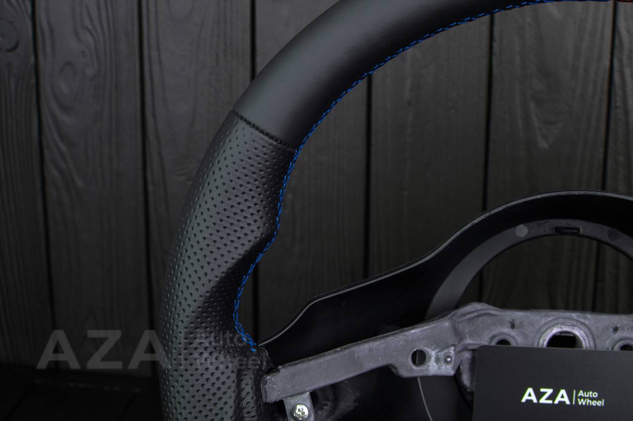 Steering wheel Dodge viper GEN2/3/4 Napa/Perforated leather/Blue stripe (can be any color) - Image 6