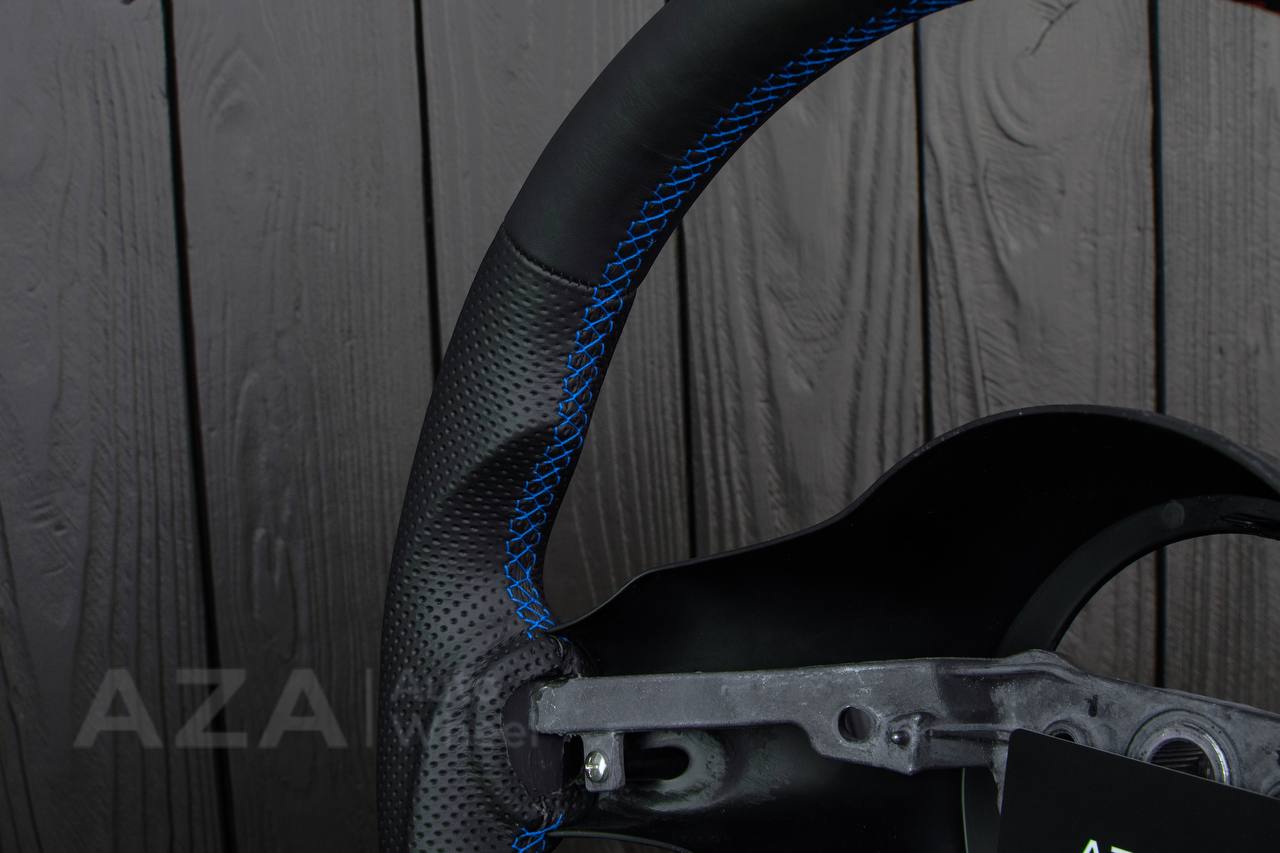 Steering wheel Dodge viper GEN2/3/4 Napa/Perforated leather/Blue stripe (can be any color) - Image 7