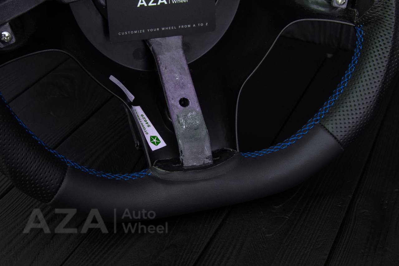 Steering wheel Dodge viper GEN2/3/4 Napa/Perforated leather/Blue stripe (can be any color) - Image 10