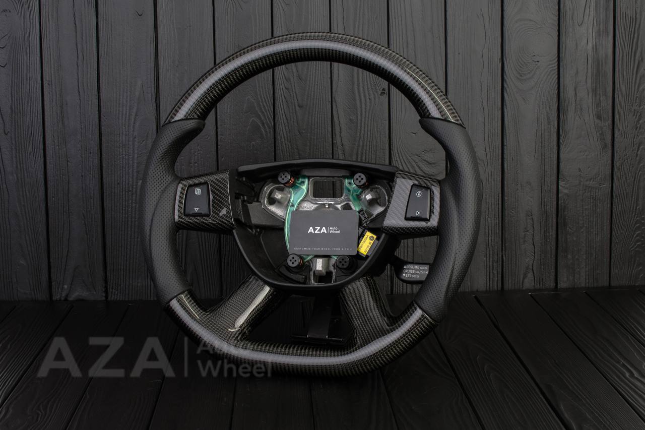 Steering wheel 2005-2010 Jeep Grand Cherokee SRT-8 Carbon fiber/Perforated leather/Can Have Stripe (Any Color) - Image 3