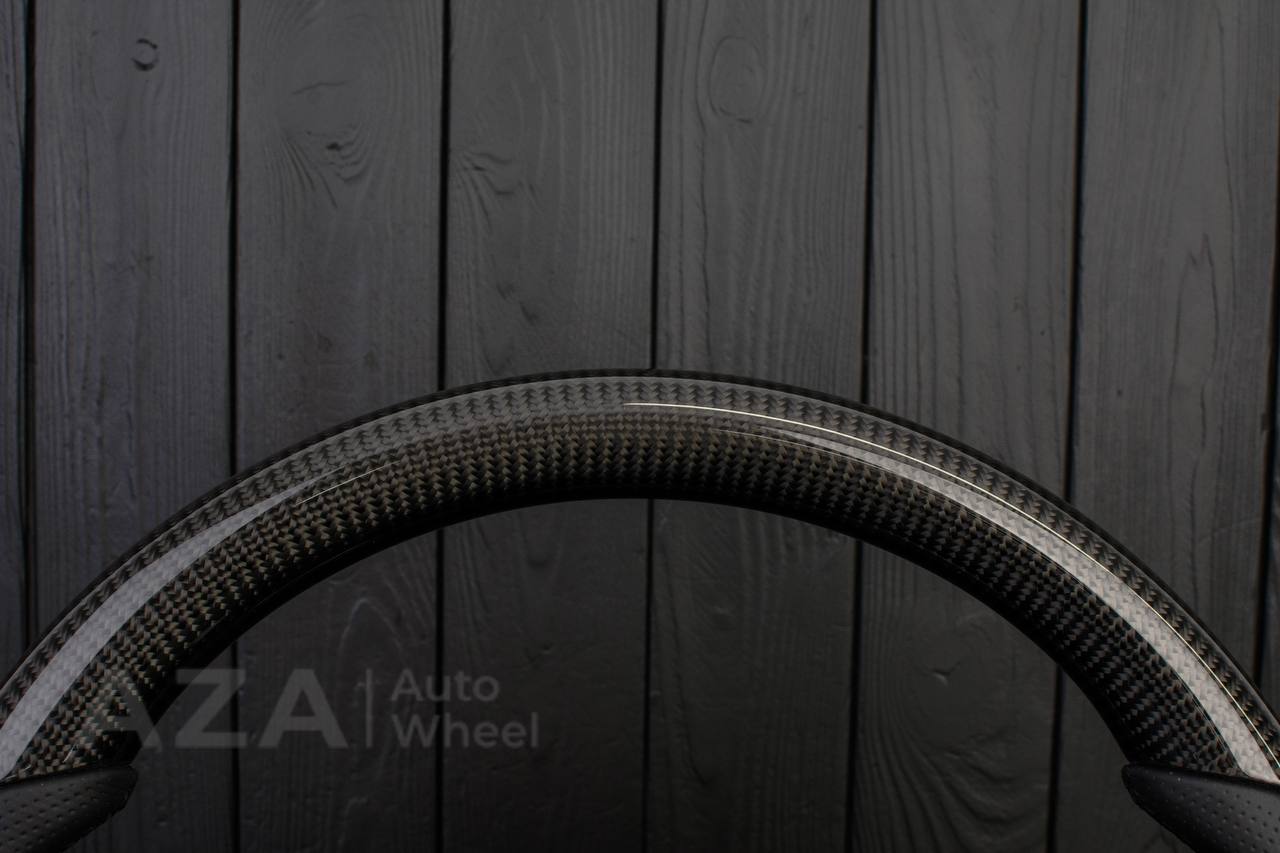 Steering wheel 2005-2010 Jeep Grand Cherokee SRT-8 Carbon fiber/Perforated leather/Can Have Stripe (Any Color) - Image 6