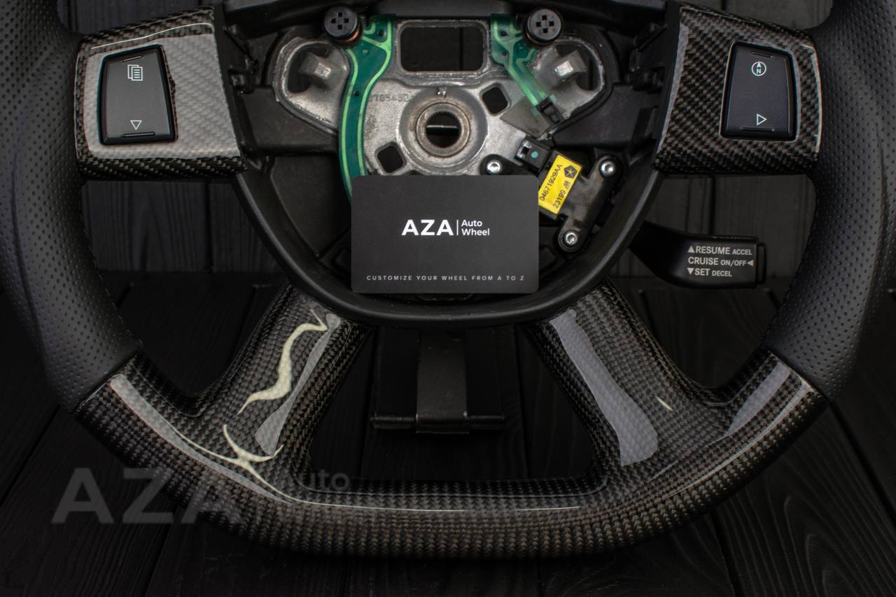 Steering wheel 2005-2010 Jeep Grand Cherokee SRT-8 Carbon fiber/Perforated leather/Can Have Stripe (Any Color) - Image 7