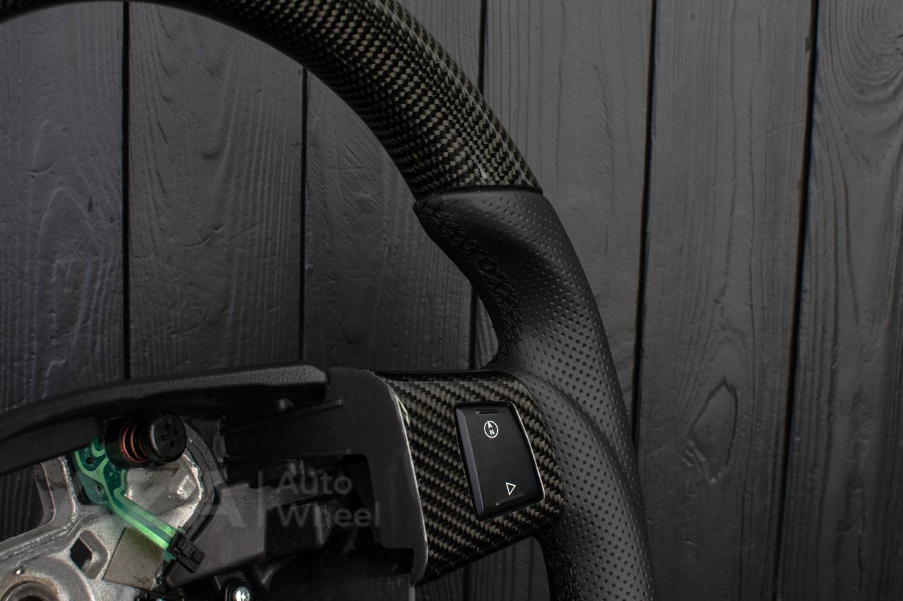 Steering wheel 2005-2010 Jeep Grand Cherokee SRT-8 Carbon fiber/Perforated leather/Can Have Stripe (Any Color) - Image 9