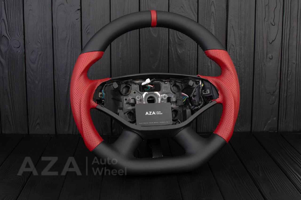 Steering wheel 2014-2020 Chevrolet Impala Napa/Perforated leather/Red Stripe (Any Color) - Image 4