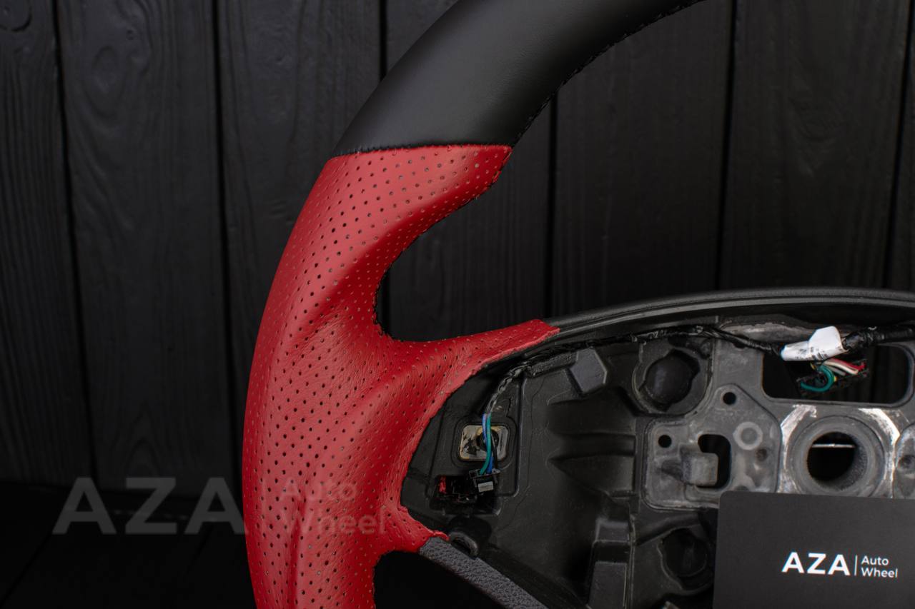 Steering wheel 2014-2020 Chevrolet Impala Napa/Perforated leather/Red Stripe (Any Color) - Image 6