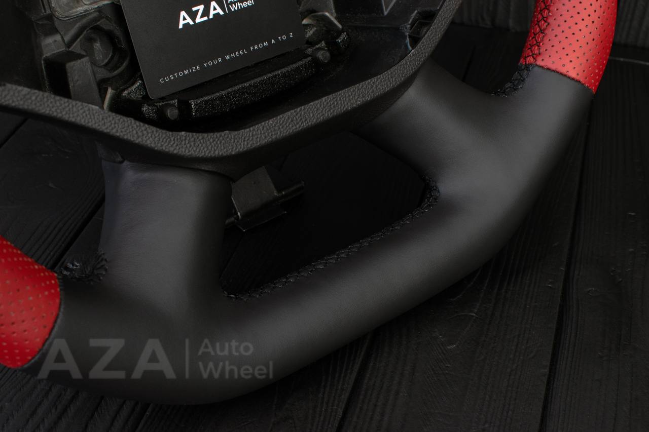 Steering wheel 2014-2020 Chevrolet Impala Napa/Perforated leather/Red Stripe (Any Color) - Image 9