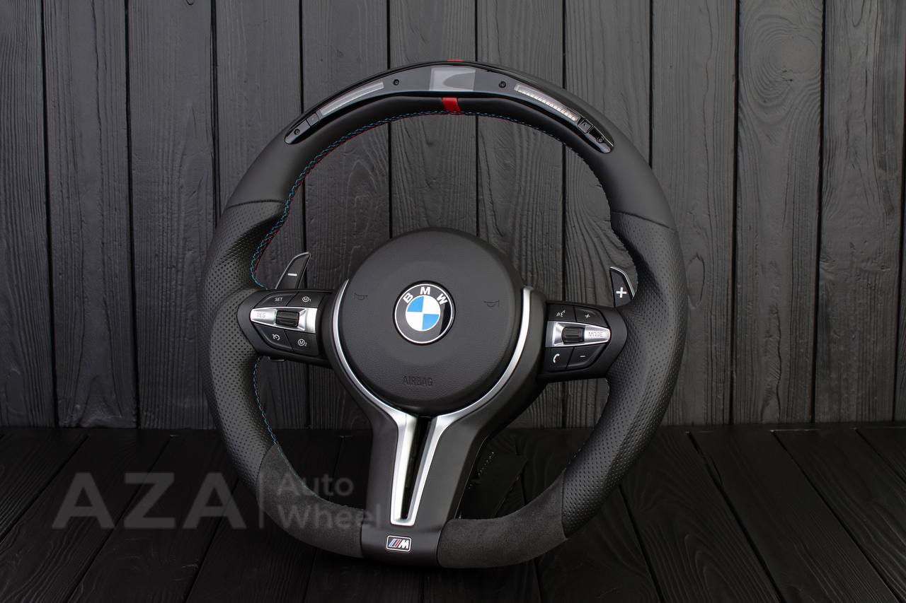 Steering wheel BMW F8X Napa/Perforated leather/Alcantara/Led screen - Image 3