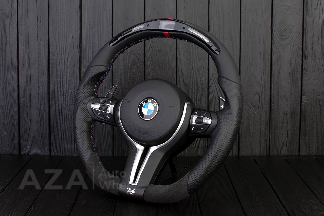 Steering wheel BMW F8X Napa/Perforated leather/Alcantara/Led screen - Image 4