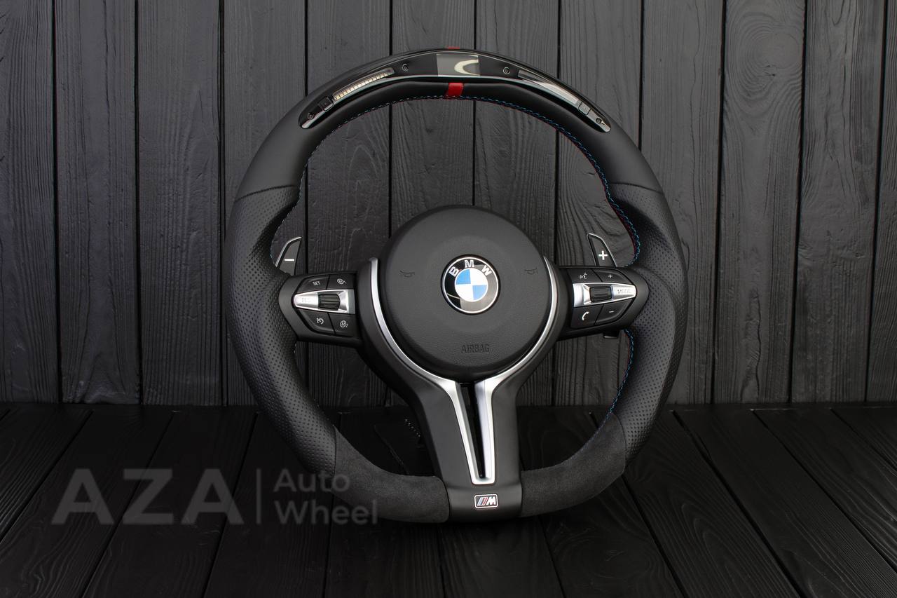 Steering wheel BMW F8X Napa/Perforated leather/Alcantara/Led screen - Image 5