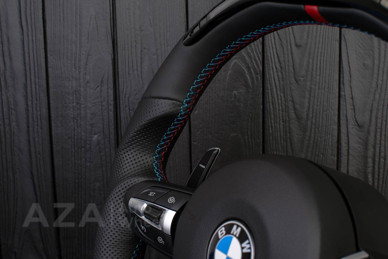 Steering wheel BMW F8X Napa/Perforated leather/Alcantara/Led screen - Image 11