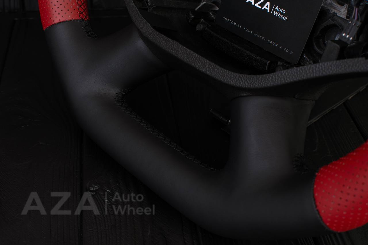 Steering wheel 2014-2020 Chevrolet Impala Napa/Perforated leather/Red Stripe (Any Color) - Image 14