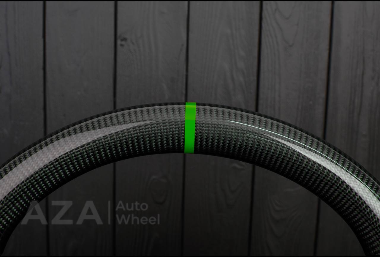 Steering Wheel Dodge 2004-2008 Carbon fiber/Alcantara/Lime stripe - Image 6