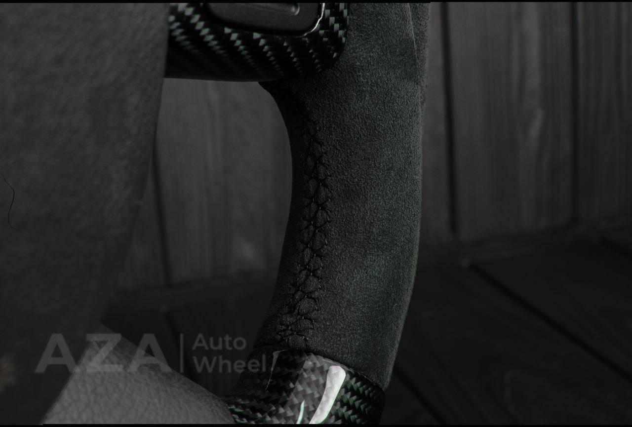 Steering Wheel Dodge 2004-2008 Carbon fiber/Alcantara/Lime stripe - Image 9