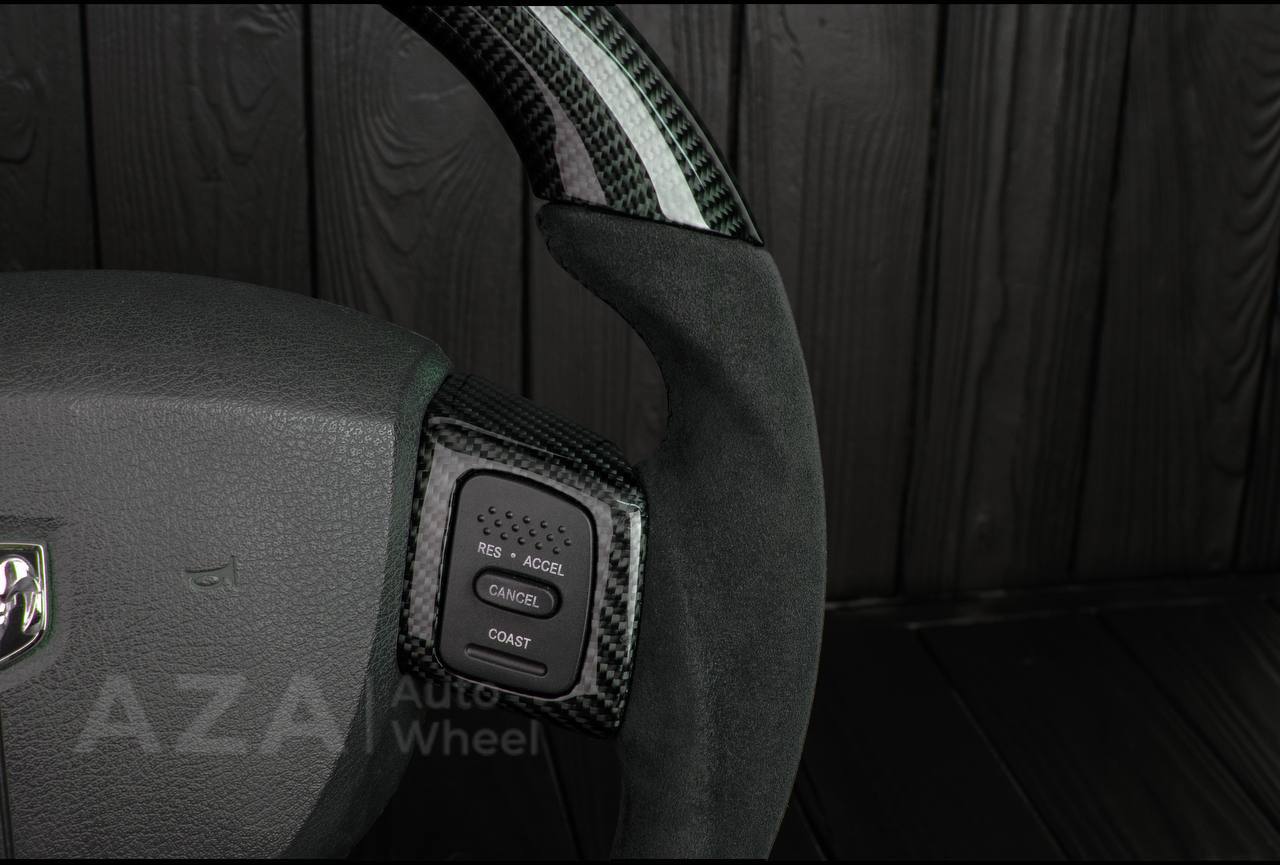 Steering Wheel Dodge 2004-2008 Carbon fiber/Alcantara/Lime stripe - Image 10
