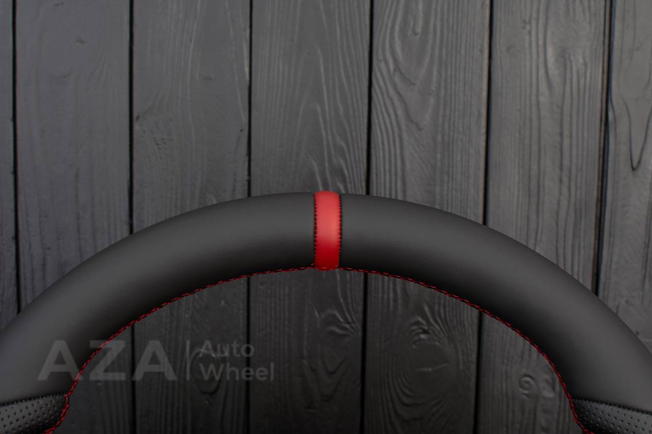 Steering wheel Jeep JL Wrangler 2018-2021 Napa/Perforated leather/Red stripe - Image 7