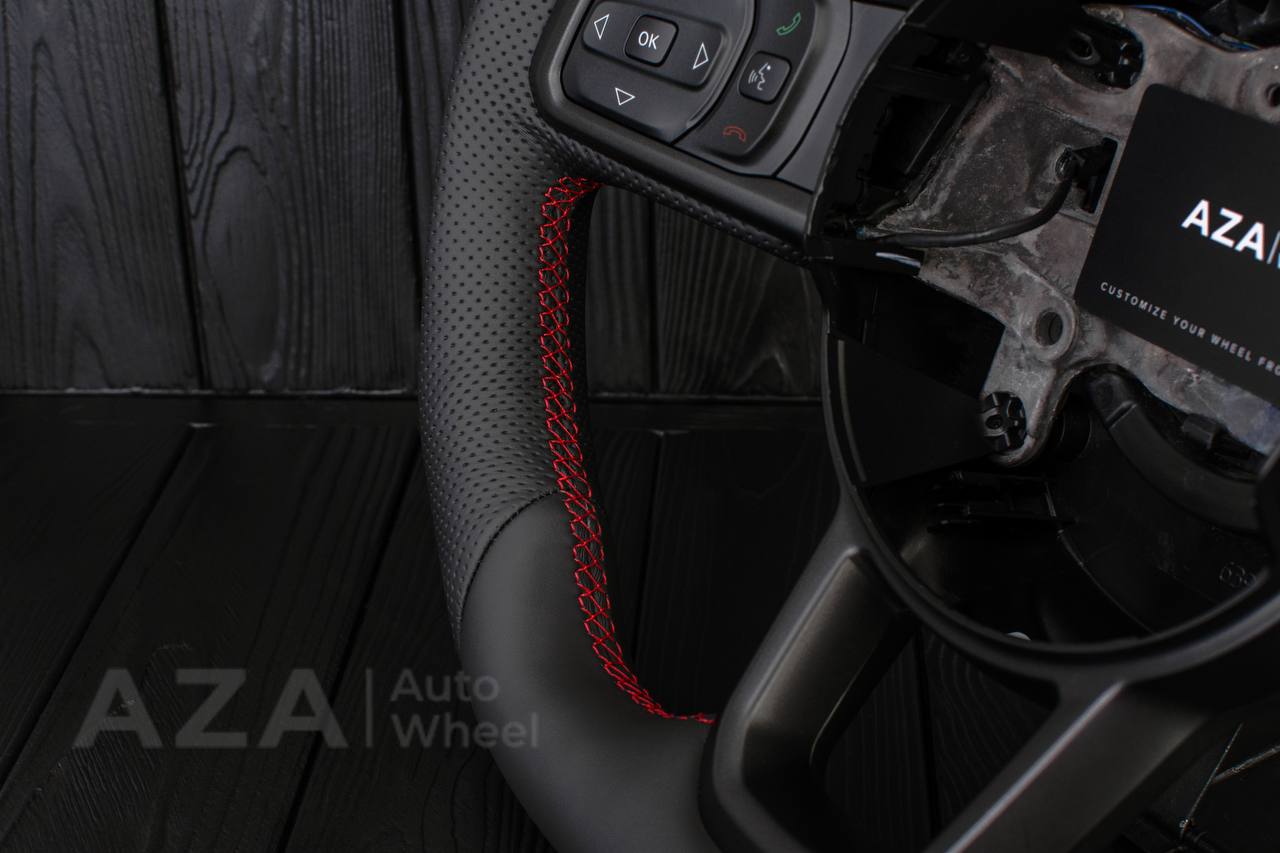Steering wheel Jeep JL Wrangler 2018-2021 Napa/Perforated leather/Red stripe - Image 8