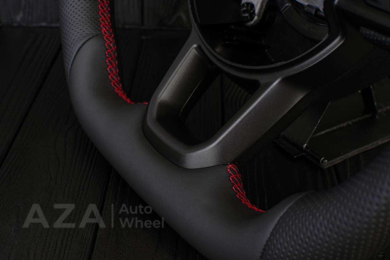 Steering wheel Jeep JL Wrangler 2018-2021 Napa/Perforated leather/Red stripe - Image 9