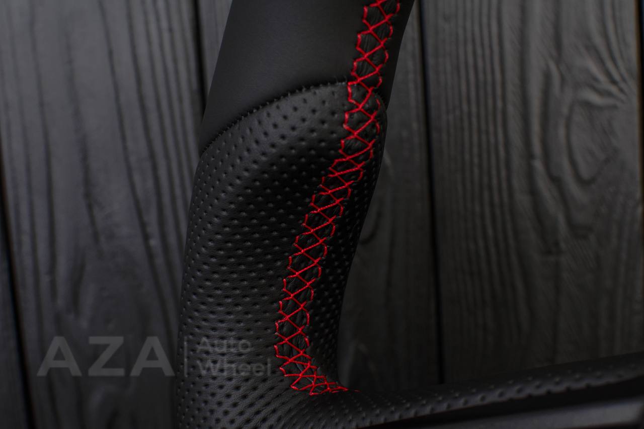 Steering wheel Jeep JL Wrangler 2018-2021 Napa/Perforated leather/Red stripe - Image 11