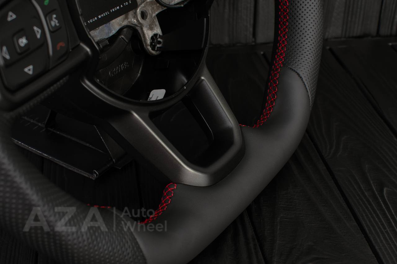 Steering wheel Jeep JL Wrangler 2018-2021 Napa/Perforated leather/Red stripe - Image 13