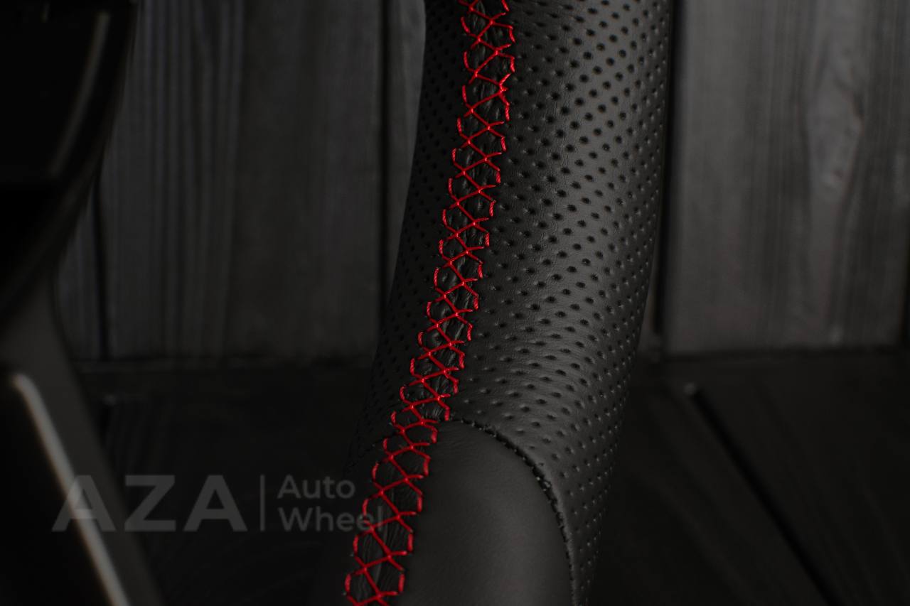 Steering wheel Jeep JL Wrangler 2018-2021 Napa/Perforated leather/Red stripe - Image 14