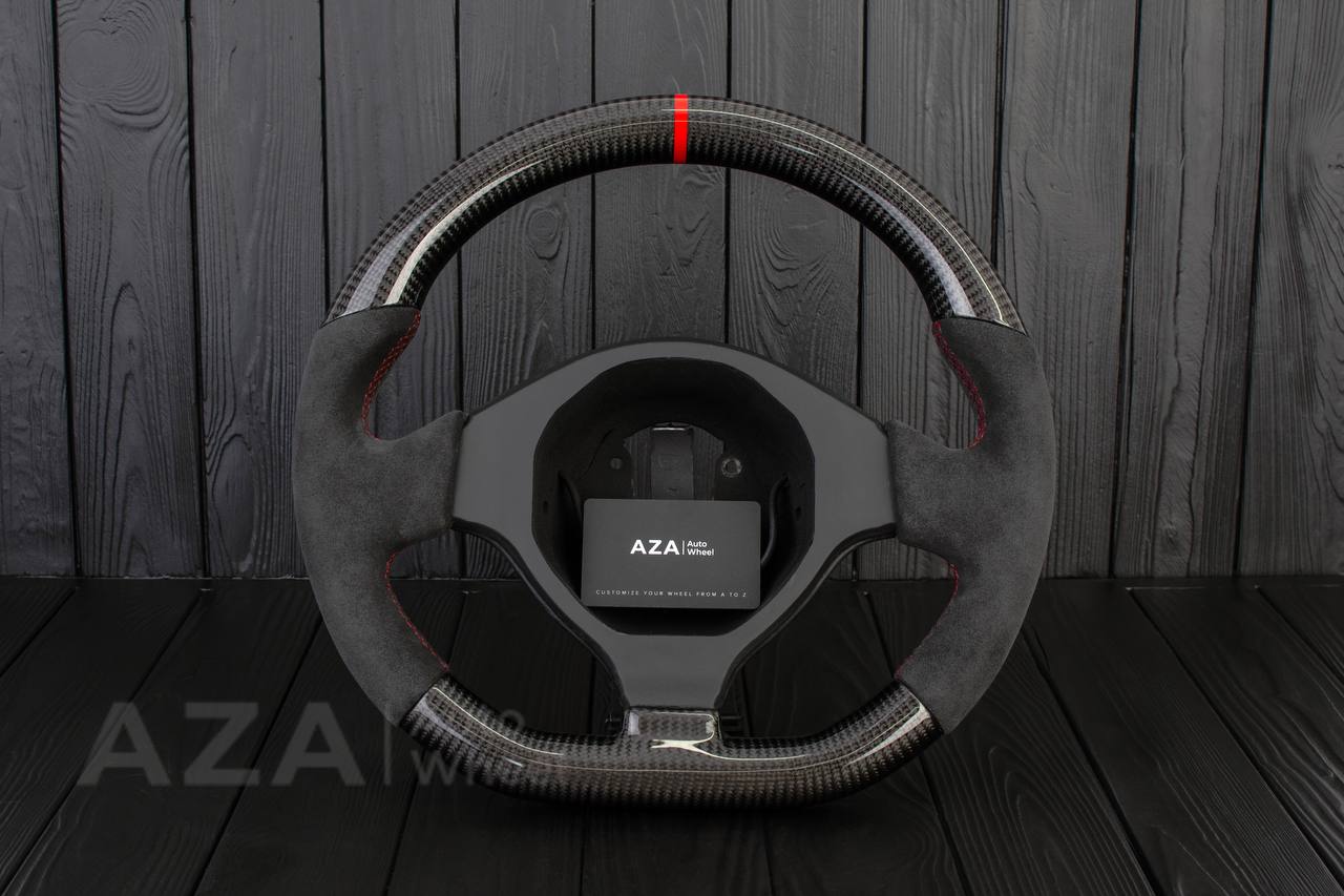 Steering wheel Lamborghini Murcielago Service/Modification Carbon Fiber/Alcantara/Red stripe