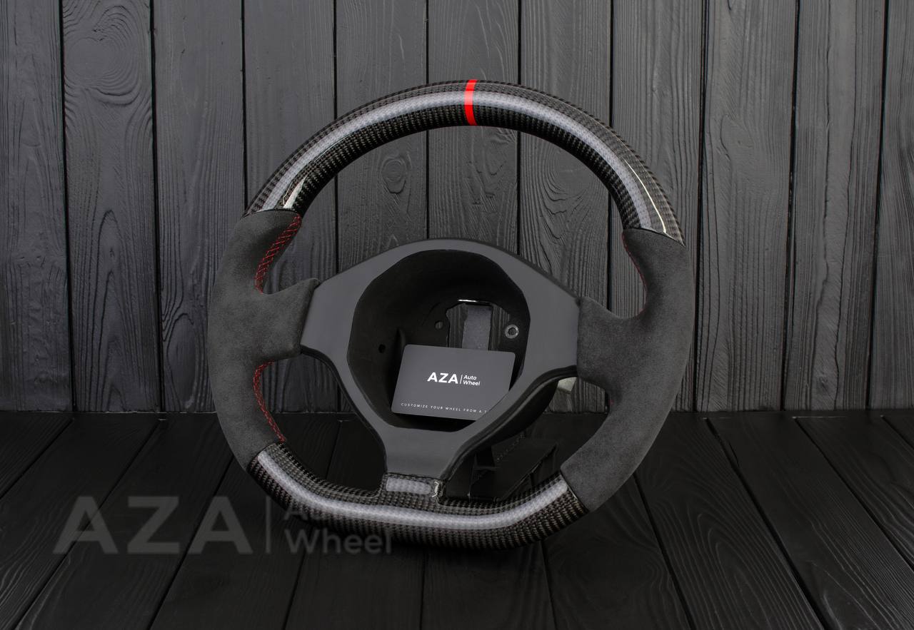 Steering wheel Lamborghini Murcielago Service/Modification Carbon Fiber/Alcantara/Red stripe - Image 3