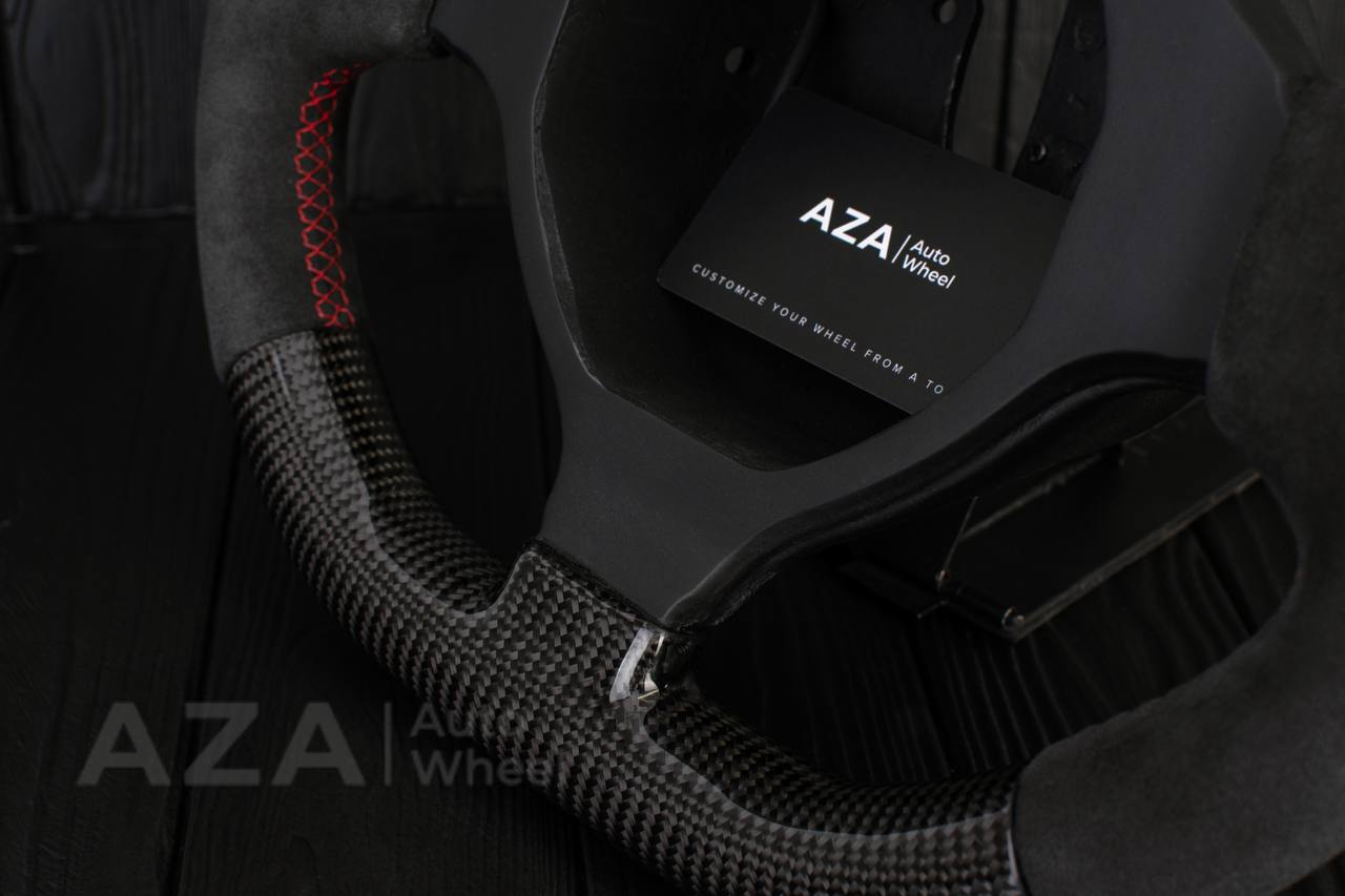 Steering wheel Lamborghini Murcielago Service/Modification Carbon Fiber/Alcantara/Red stripe - Image 8