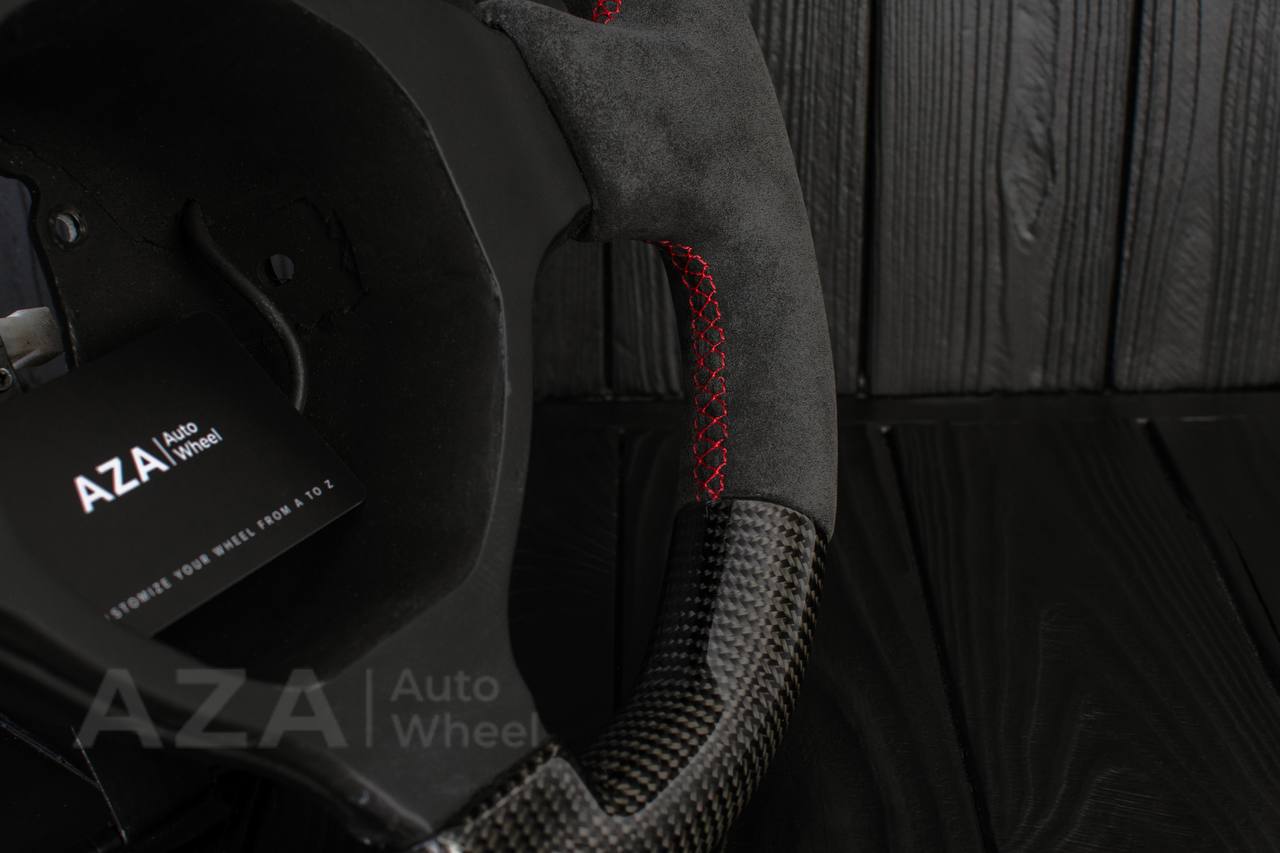 Steering wheel Lamborghini Murcielago Service/Modification Carbon Fiber/Alcantara/Red stripe - Image 10