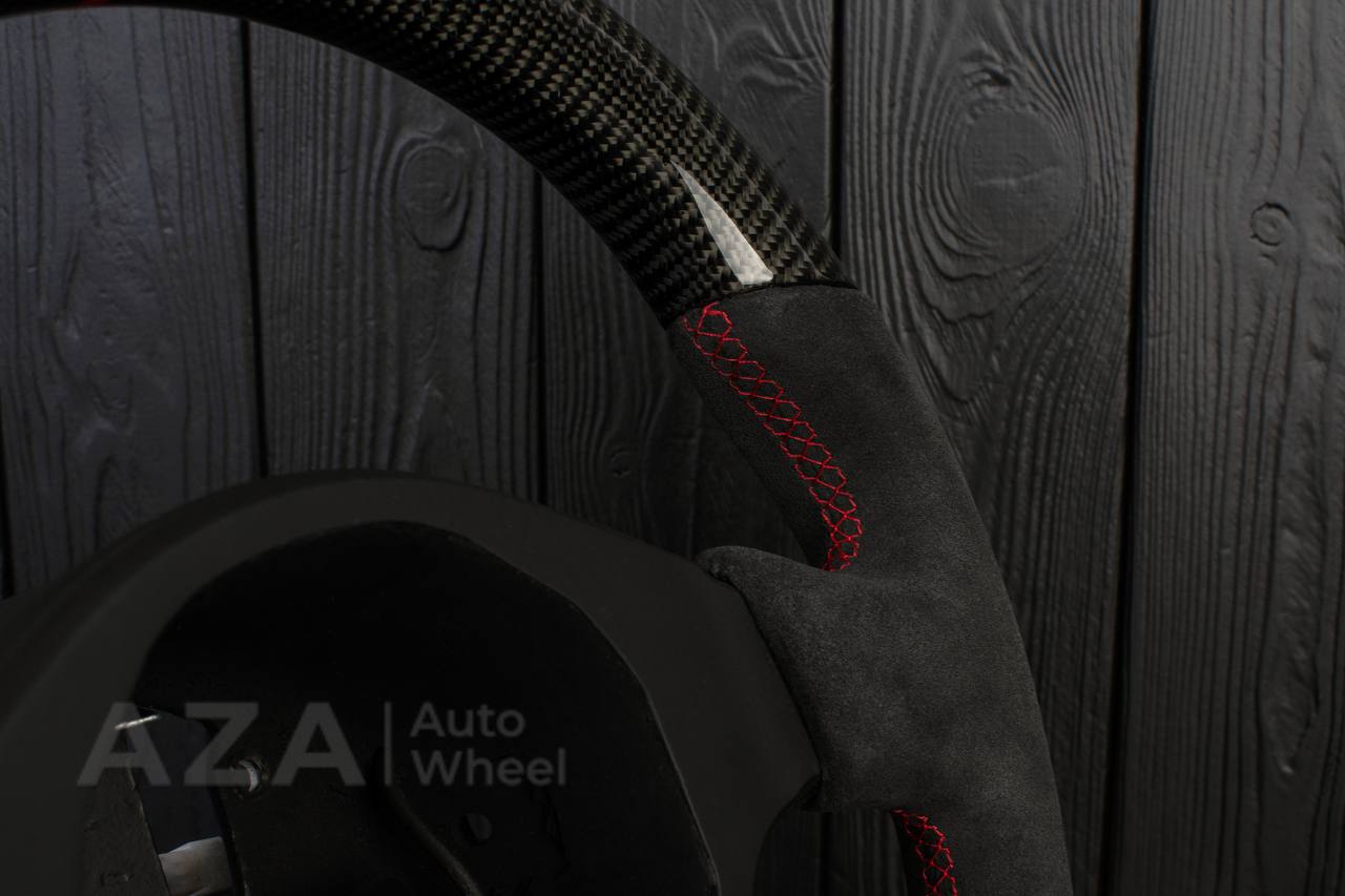 Steering wheel Lamborghini Murcielago Service/Modification Carbon Fiber/Alcantara/Red stripe - Image 12