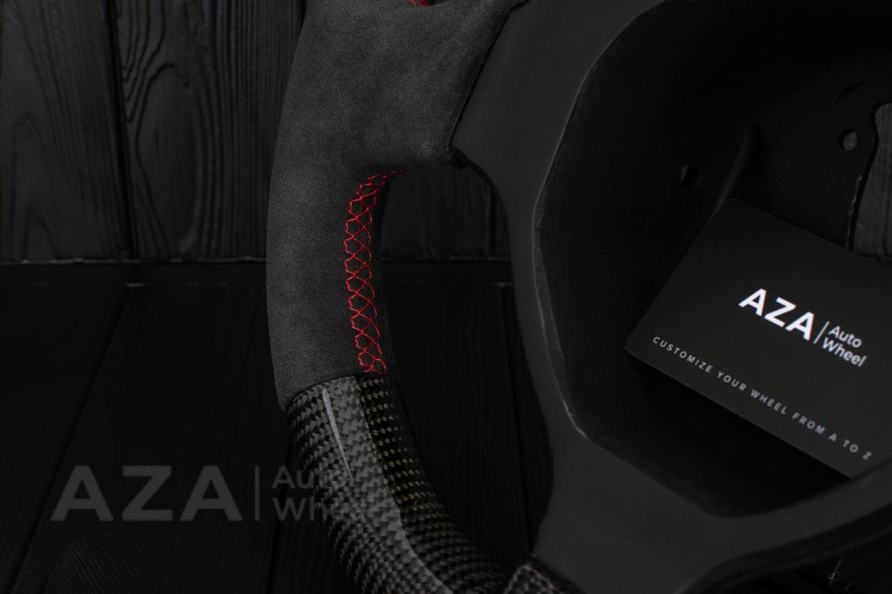 Steering wheel Lamborghini Murcielago Service/Modification Carbon Fiber/Alcantara/Red stripe - Image 13